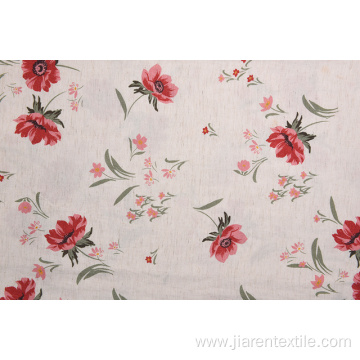 Wholesale Beige Background Flower Pattern Printed Fabrics